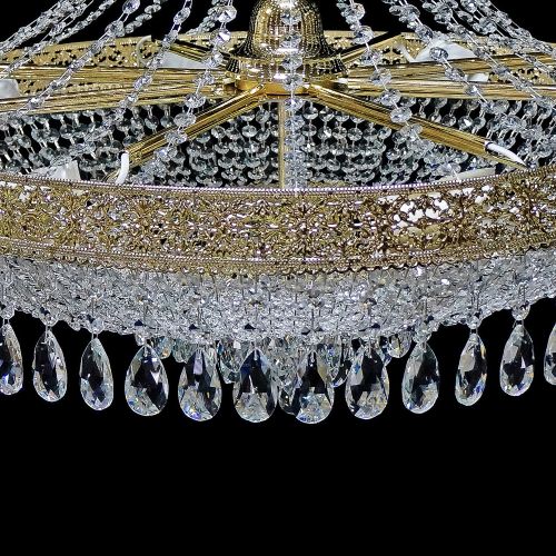 Люстра Италия Конус Журавлик с подвесом в Саратове Гусь Хрустальный