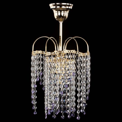 Люстра Иволга №1 Оптикон фиолетовая в Саратове Гусь Хрустальный