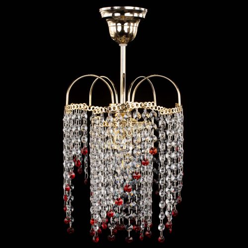 Люстра Иволга №1 Оптикон красная в Саратове Гусь Хрустальный