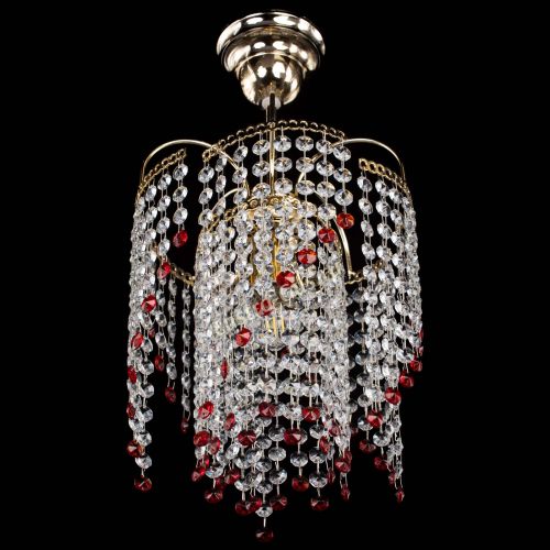 Люстра Иволга №1 Оптикон красная в Саратове Гусь Хрустальный