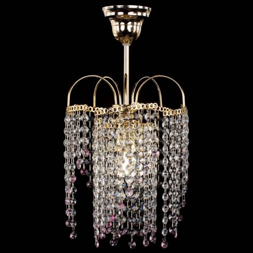 Люстра Иволга №1 Оптикон розовая в Саратове Гусь Хрустальный