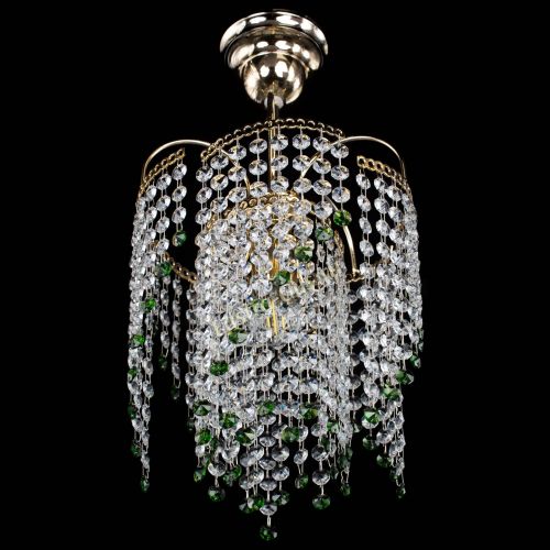 Люстра Иволга №1 Оптикон зеленая в Саратове Гусь Хрустальный