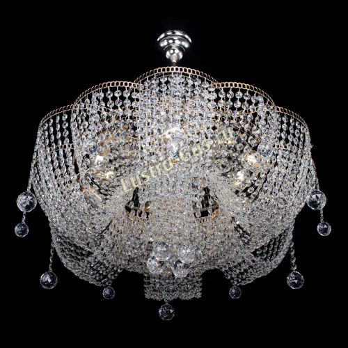 Люстра Камелия Астра с подвесом в Саратове Гусь Хрустальный