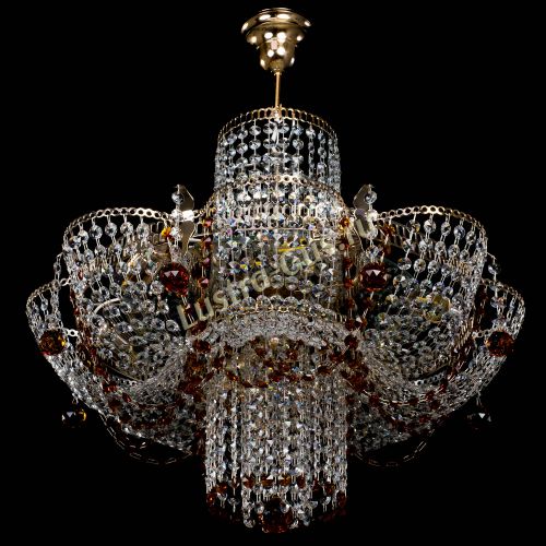 Люстра Камея №6 подвесная чайная в Саратове Гусь Хрустальный