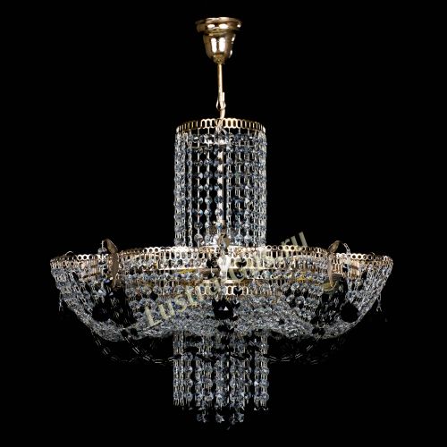 Люстра Камея №6 подвесная черная в Саратове Гусь Хрустальный