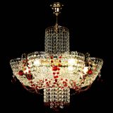 Люстра Камея №6 подвесная красная в Саратове