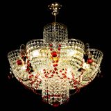 Люстра Камея №6 подвесная красная в Саратове