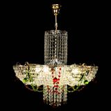 Люстра Камея №6 подвесная красно-зеленая в Саратове