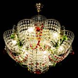 Люстра Камея №6 подвесная красно-зеленая в Саратове