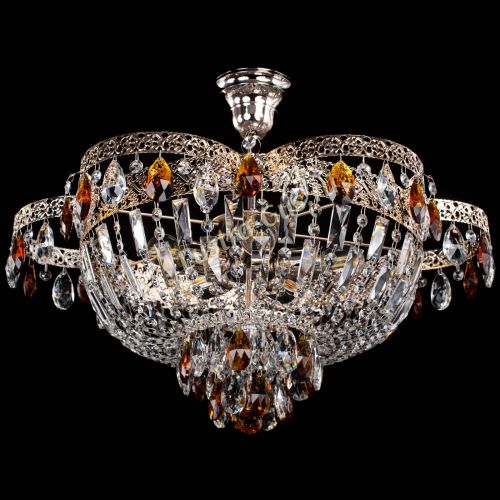 Люстра Камея Флора №5 с подвесом Чайная в Саратове Гусь Хрустальный