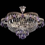 Люстра Камея Флора №5 с подвесом Фиолетовая в Саратове