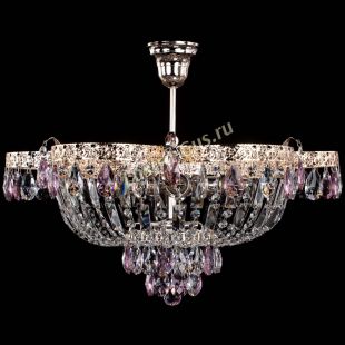 Люстра подвесная Камея Флора №5 с подвесом Розовая