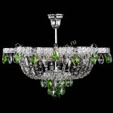 Люстра Камея Флора №5 с подвесом Зеленая в Саратове