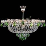 Люстра Камея Флора №5 с подвесом Зеленая в Саратове