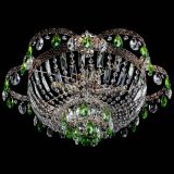 Люстра Камея Флора №5 с подвесом Зеленая в Саратове