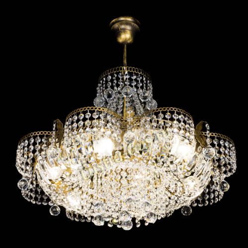 Люстра Камея Шар с подвесом под бронзу в Саратове Гусь Хрустальный