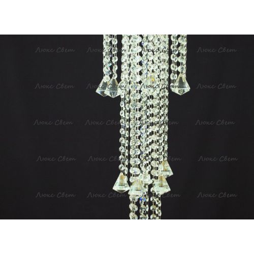 Люстра Капель 5 ламп конус 40 см длинная  в Саратове Гусь Хрустальный