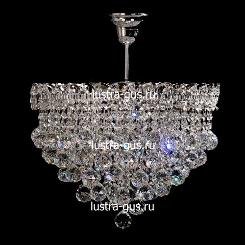 Люстра Капель-лепесток Шар 40 мм с подвесом в Саратове Гусь Хрустальный