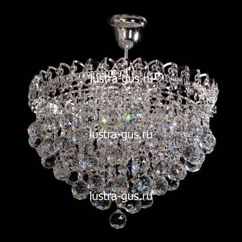 Люстра Капель-лепесток Шар 40 мм с подвесом в Саратове Гусь Хрустальный