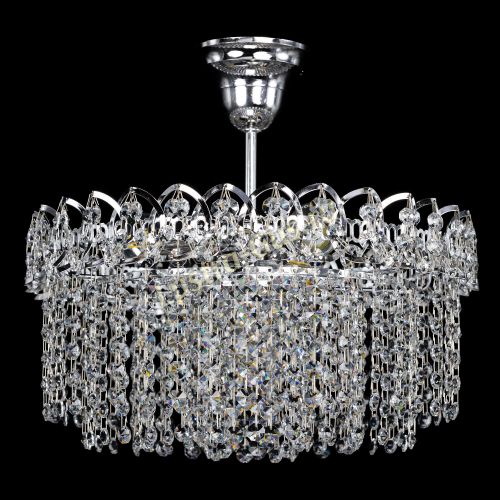 Люстра Капель-лепесток обтикон с подвесом в Саратове Гусь Хрустальный