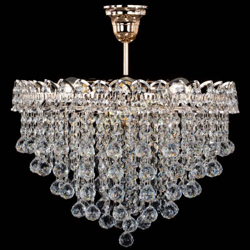 Люстра Капель Лепесток Шар  30мм с подвесом в Саратове Гусь Хрустальный