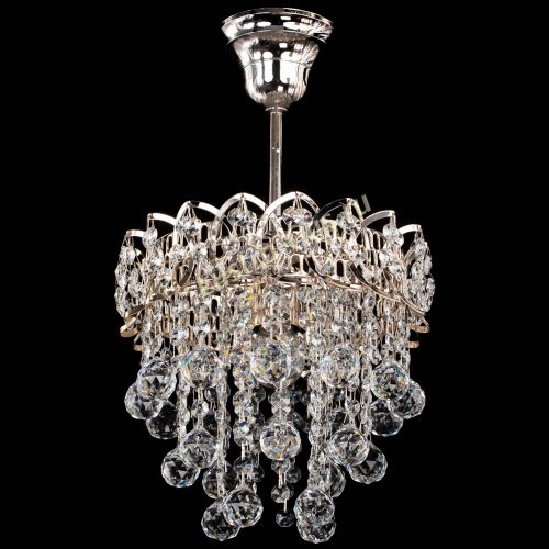 Люстра Капель оптикон шар №1 с подвесом в Саратове Гусь Хрустальный