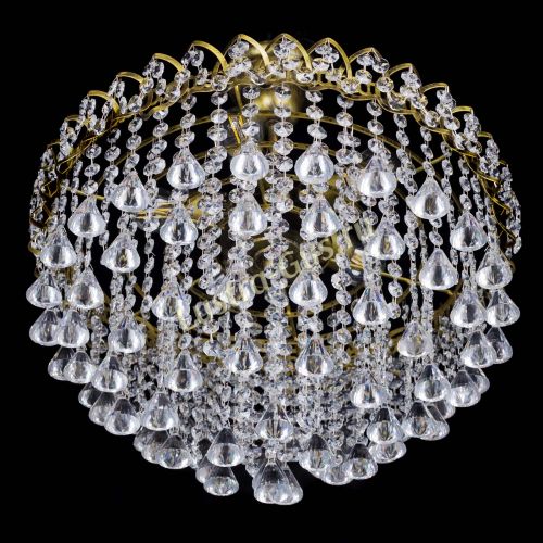 Люстра Капель Пирамида 30 с подвесом под бронзу в Саратове Гусь Хрустальный