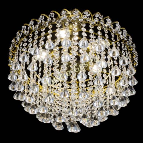 Люстра Капель Пирамида 30 с подвесом под бронзу в Саратове Гусь Хрустальный