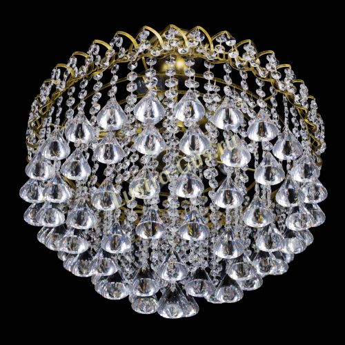 Люстра Капель Пирамида 40 с подвесом под бронзу в Саратове Гусь Хрустальный