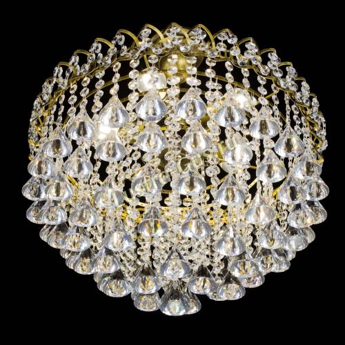 Люстра Капель Пирамида 40 с подвесом под бронзу в Саратове Гусь Хрустальный