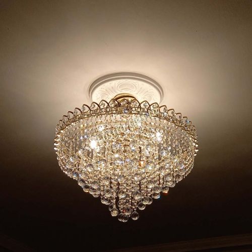 Люстра Капель Пирамида Шар 30 с подвесом в Саратове Гусь Хрустальный