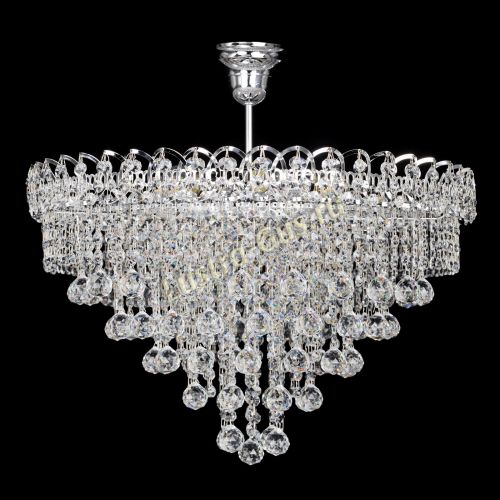 Люстра Капель Пирамида Шар 30 с подвесом в Саратове Гусь Хрустальный