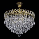 Люстра Капель Пирамида Шар 40 с подвесом под бронзу в Саратове