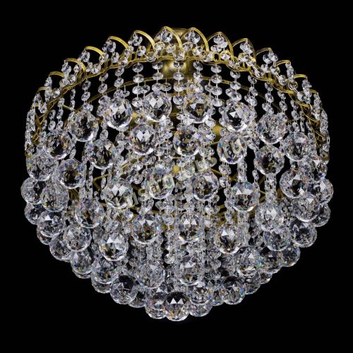 Люстра Капель Пирамида Шар 40 с подвесом под бронзу в Саратове Гусь Хрустальный