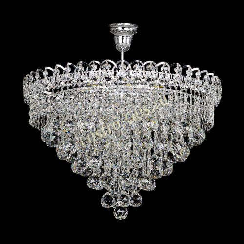 Люстра Капель Пирамида Шар 40 с подвесом в Саратове Гусь Хрустальный