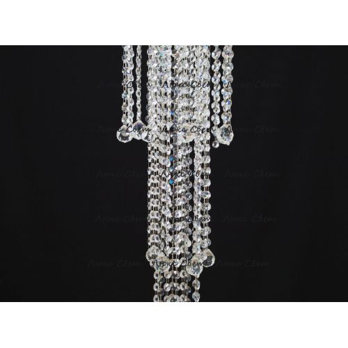 Люстра Капель 5 ламп шар 40 мм длинная в Саратове Гусь Хрустальный