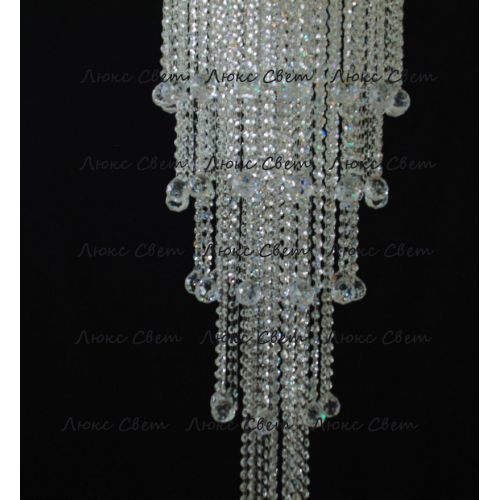 Люстра Капель 5 ламп шар 40 мм длинная в Саратове Гусь Хрустальный