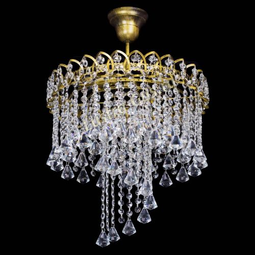 Люстра Капель Водоворот под бронзу конус 30 в Саратове Гусь Хрустальный