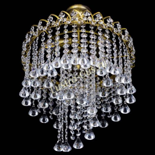 Люстра Капель Водоворот под бронзу конус 30 в Саратове Гусь Хрустальный