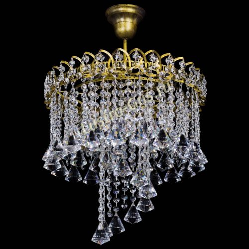 Люстра Капель Водоворот под бронзу конус 40 в Саратове Гусь Хрустальный