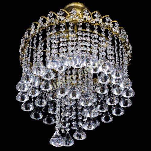 Люстра Капель Водоворот под бронзу конус 40 в Саратове Гусь Хрустальный