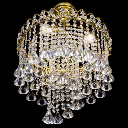 Люстра Капель Водоворот под бронзу конус 40 в Саратове Гусь Хрустальный