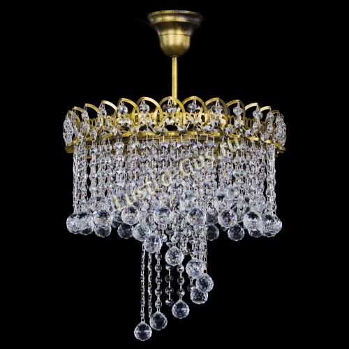 Люстра Капель Водоворот под бронзу шар 30 в Саратове Гусь Хрустальный