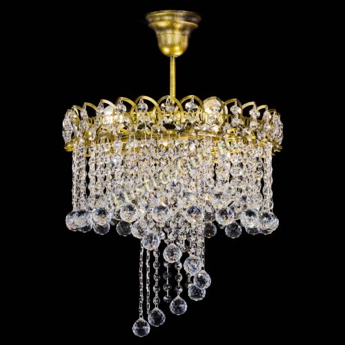 Люстра Капель Водоворот под бронзу шар 30 в Саратове Гусь Хрустальный