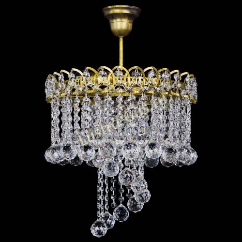 Люстра Капель Водоворот под бронзу шар 40 в Саратове Гусь Хрустальный