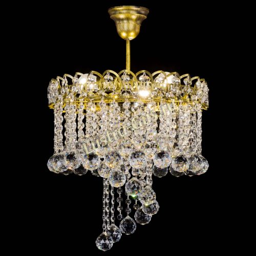 Люстра Капель Водоворот под бронзу шар 40 в Саратове Гусь Хрустальный