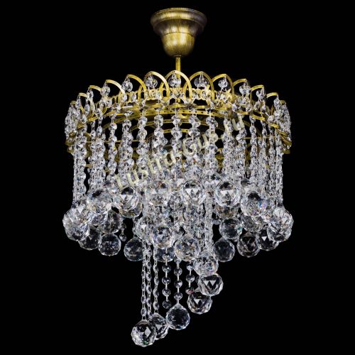 Люстра Капель Водоворот под бронзу шар 40 в Саратове Гусь Хрустальный