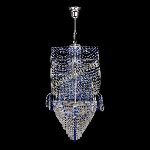 Люстра Каравелла №1 синяя в Саратове Гусь Хрустальный