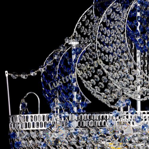 Люстра Каравелла №1 синяя в Саратове Гусь Хрустальный