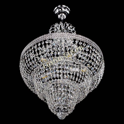 Люстра Каскад Флоренция обтикон №5 с подвесом в Саратове Гусь Хрустальный